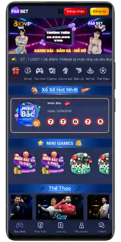 Tải Ứng Dụng F68BET